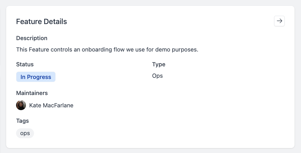 Feature Settings Overview Tab